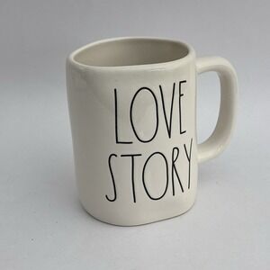 Rae Dunn LOVE STORY Mug Beauty & The Beast Belle Disney Princess Double Sided